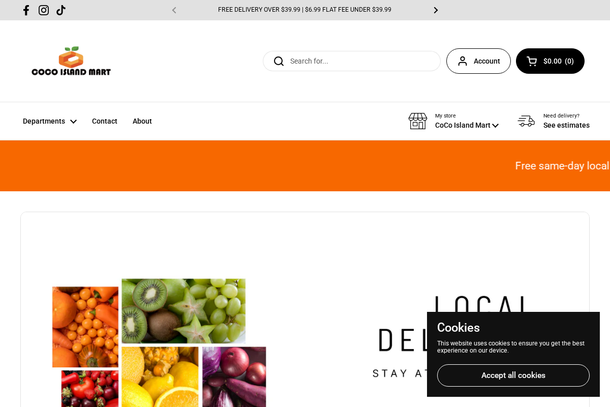 CoCo Fresh Mart homepage screenshot