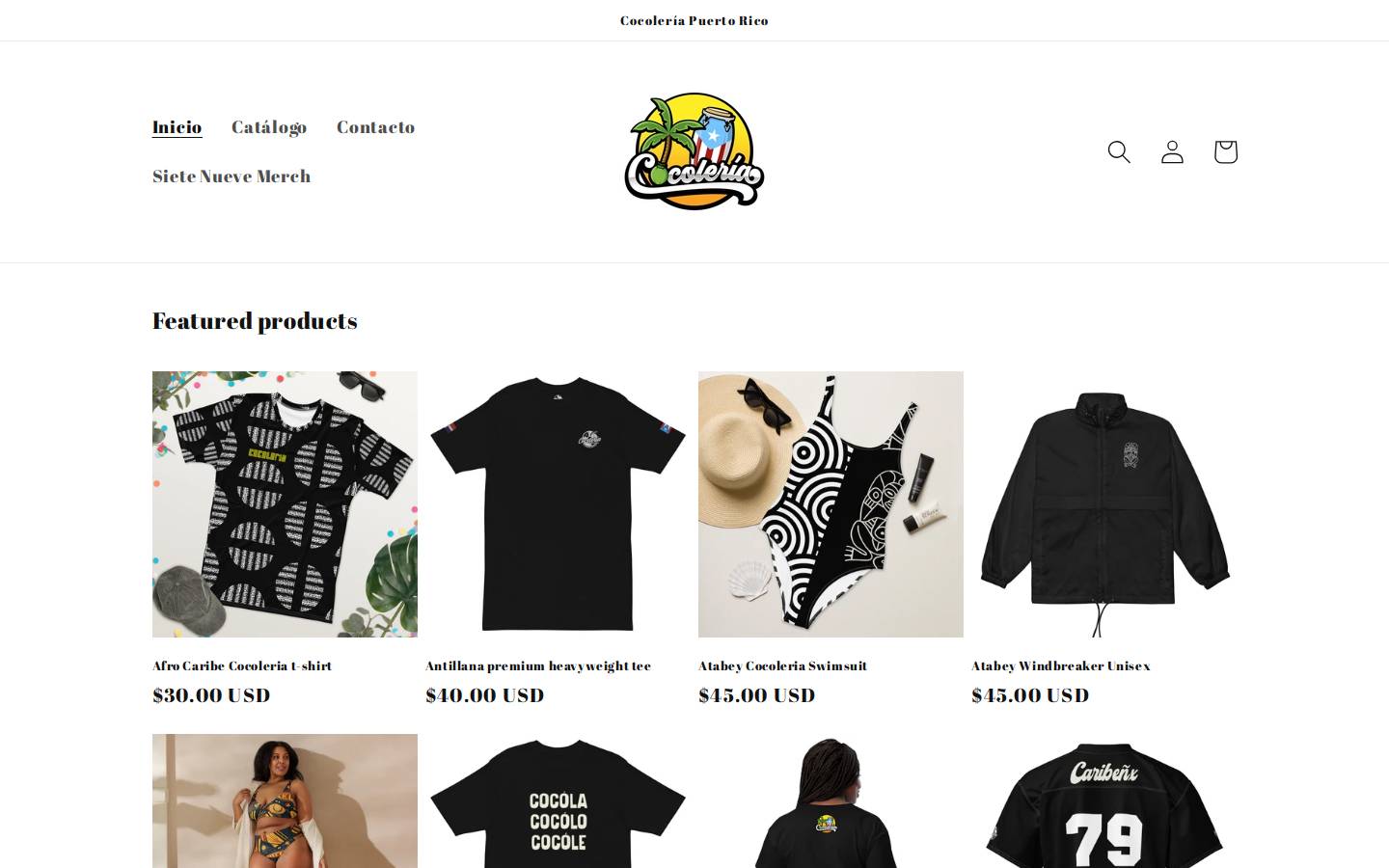 cocoleria.com homepage screenshot