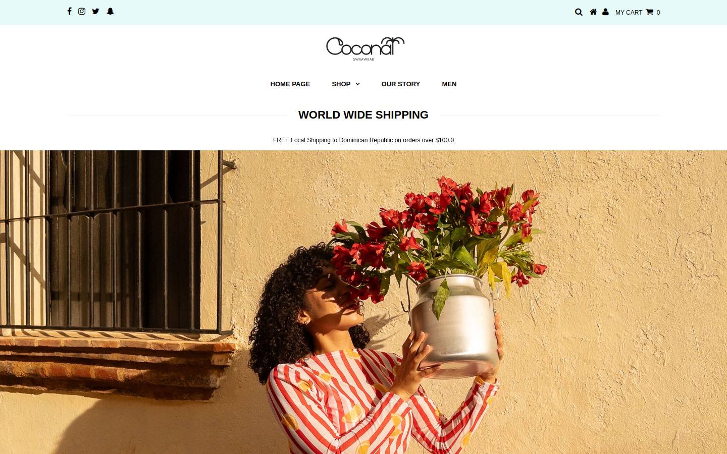 coconatswimwear.com homepage screenshot
