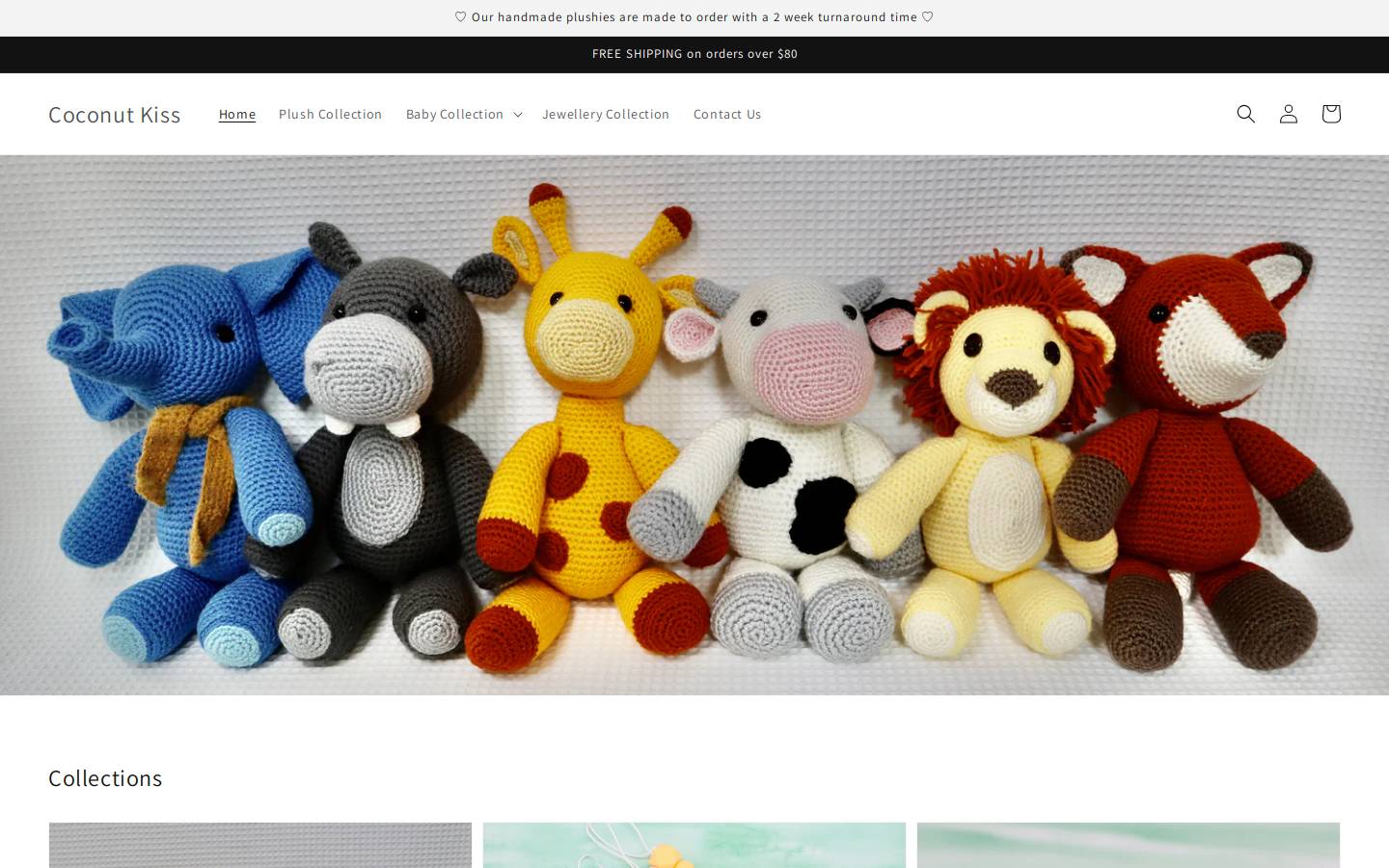 coconutkiss.com.au homepage screenshot