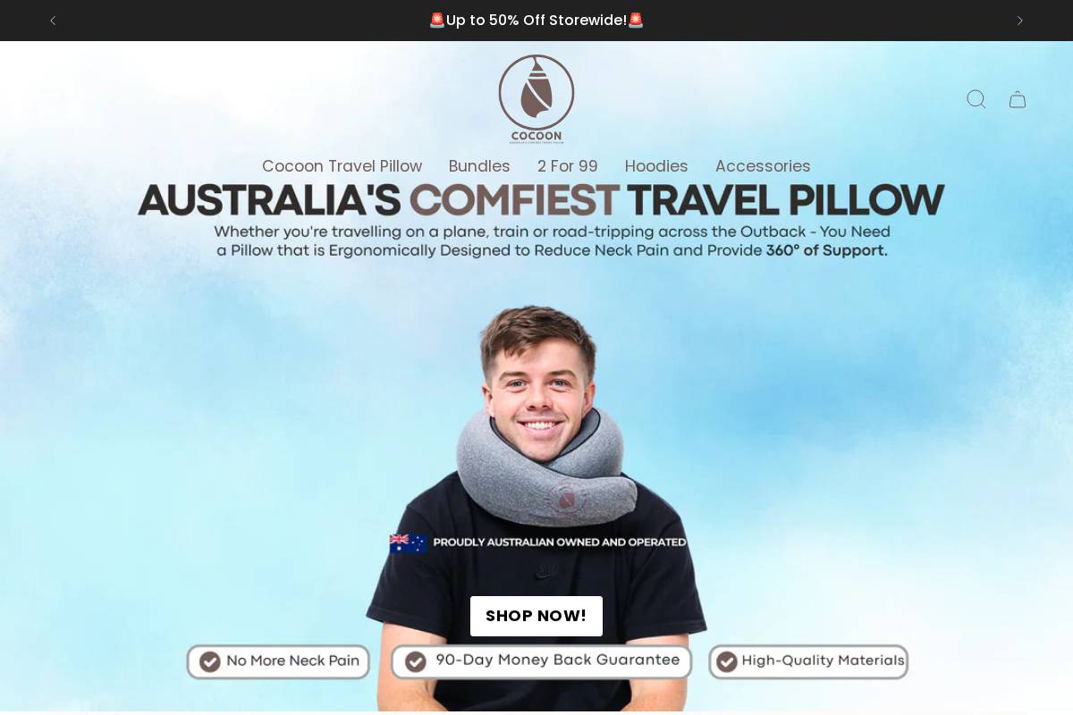 Cocoon homepage screenshot