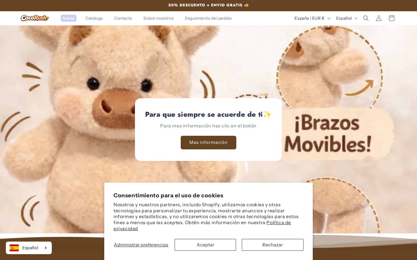 cocoorush.store homepage screenshot