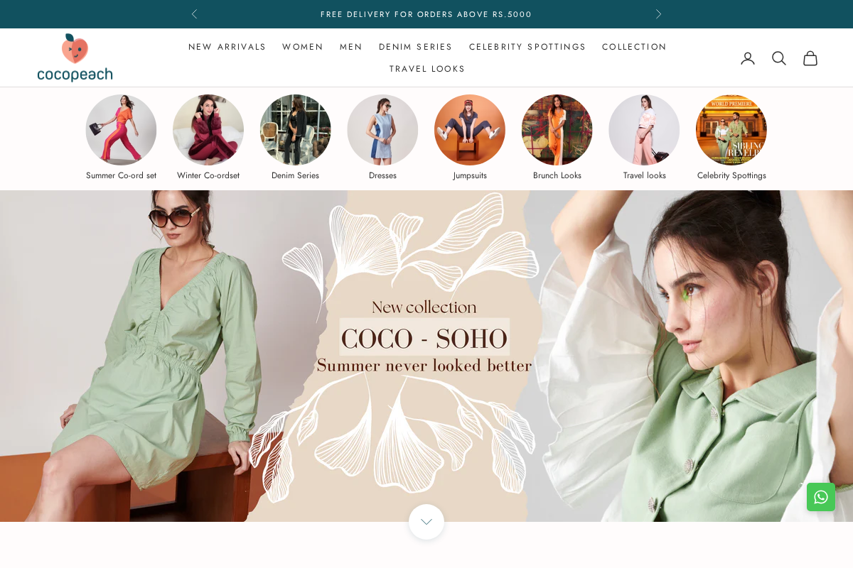 COCOPEACH homepage screenshot