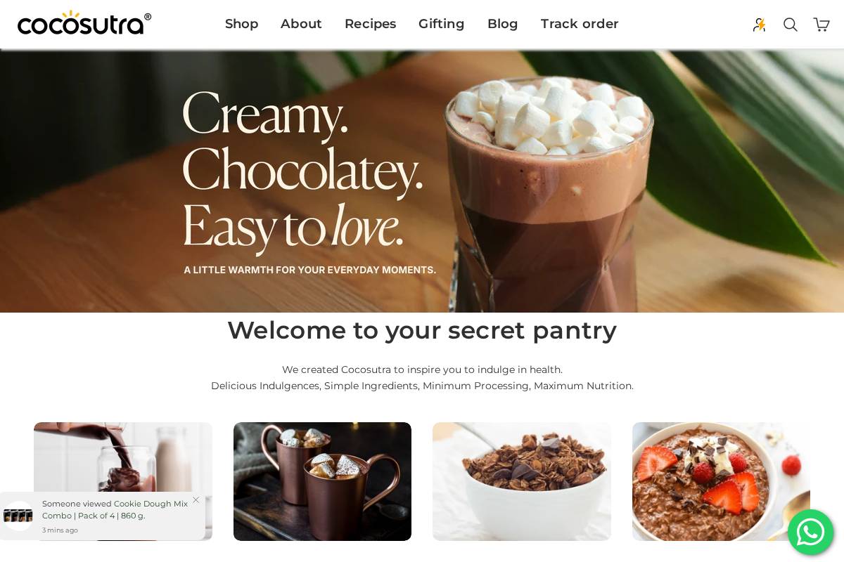 cocosutra.com homepage screenshot