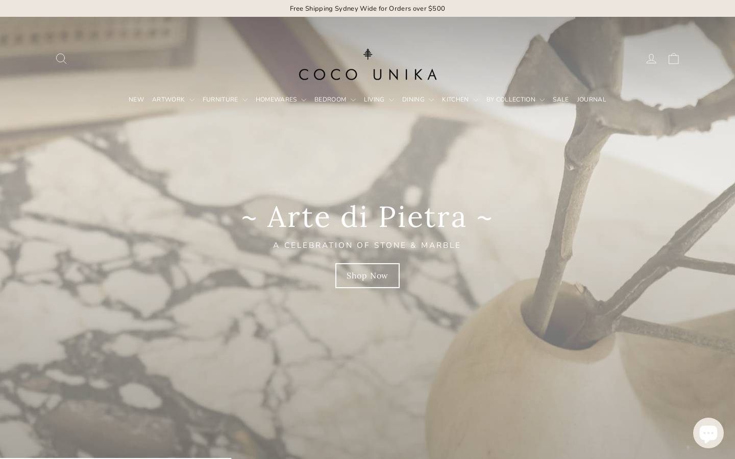 cocounika.com homepage screenshot