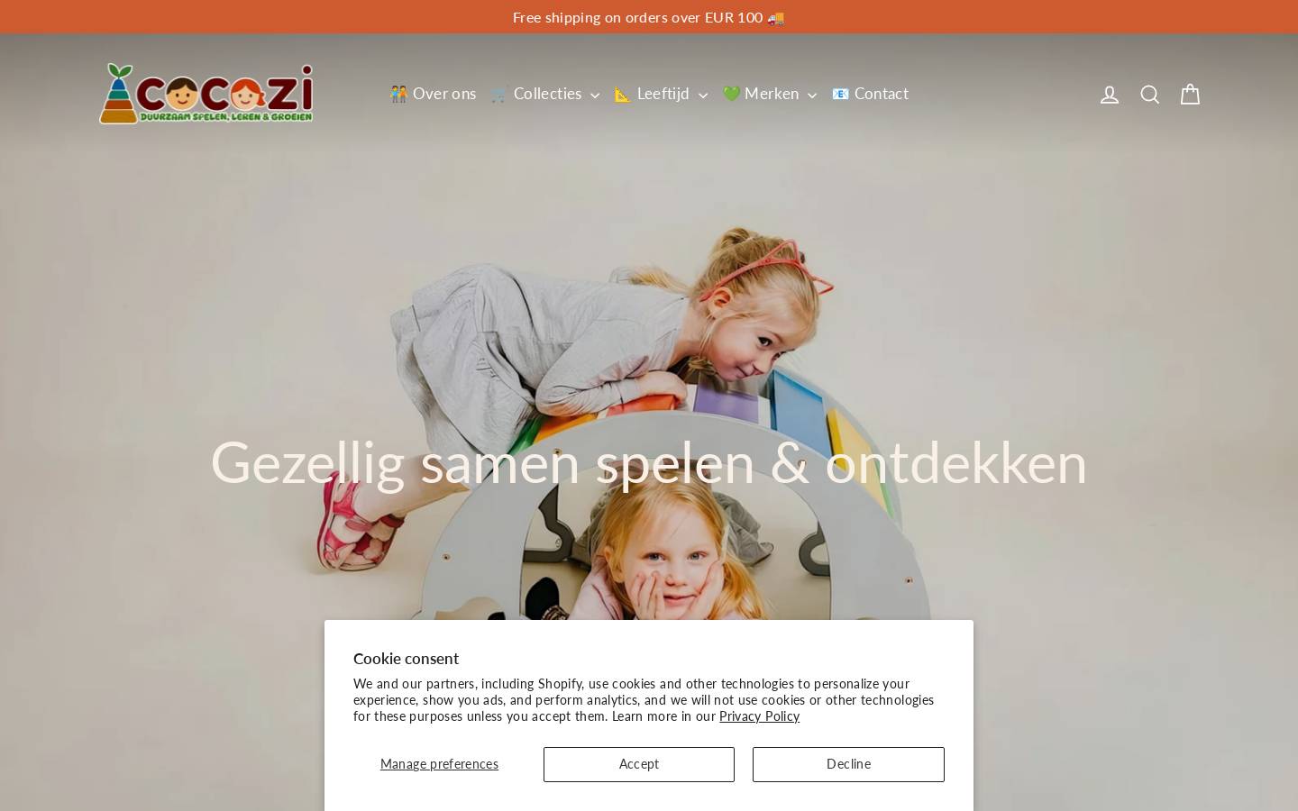 cocozi.eu homepage screenshot