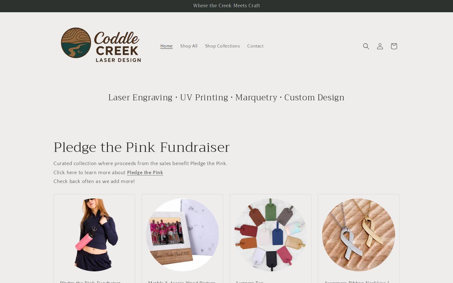 coddlecreekgifts.com homepage screenshot