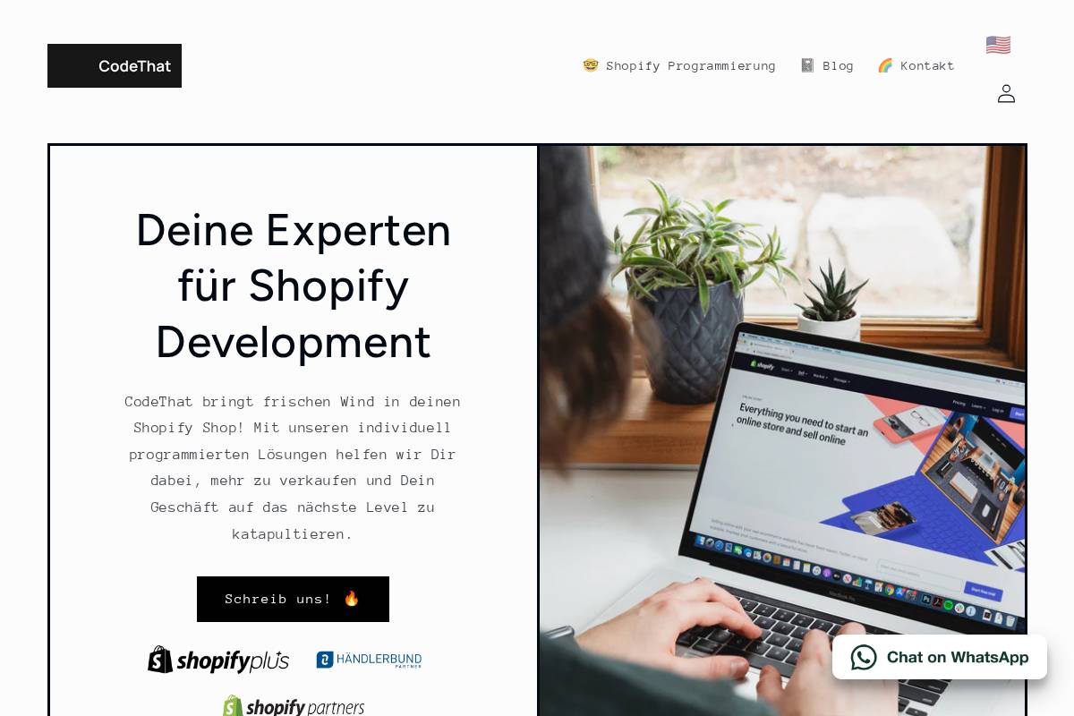 code-that.com homepage screenshot