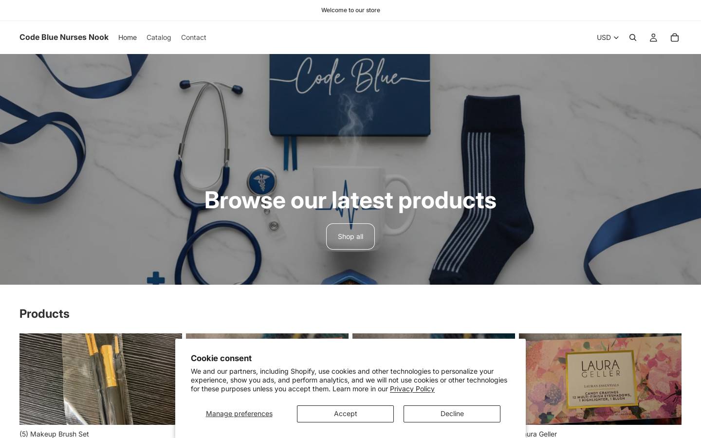codebluenursesnook.com homepage screenshot