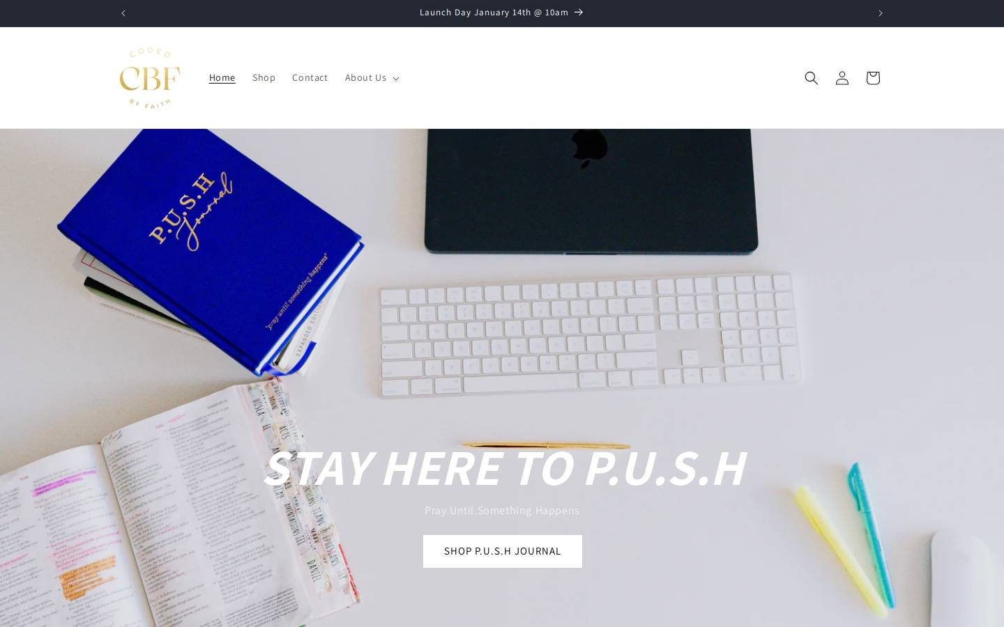codedbyfaith.com homepage screenshot