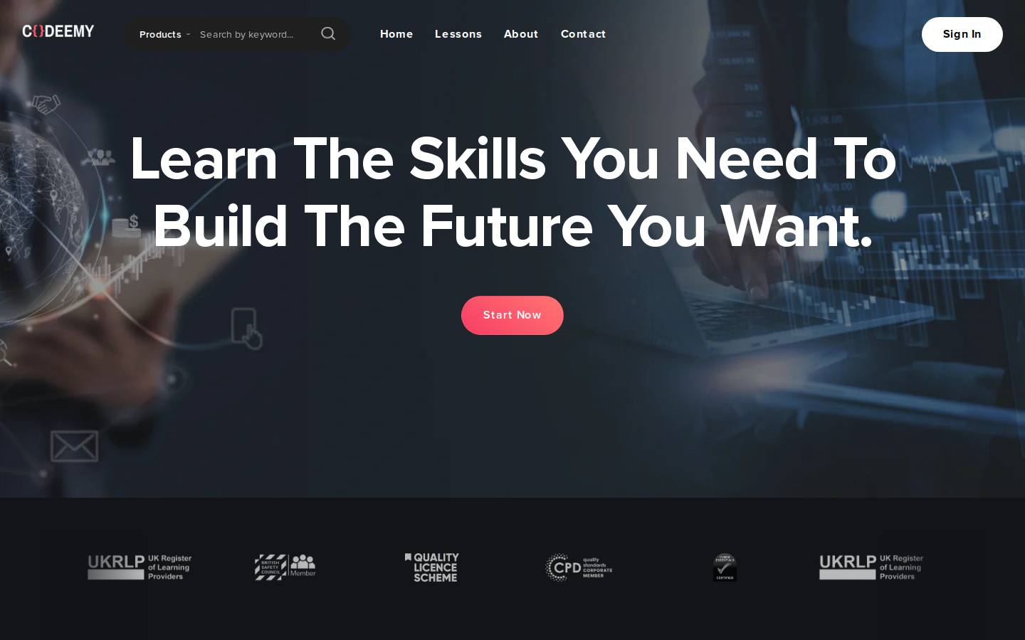 codeemy.net homepage screenshot