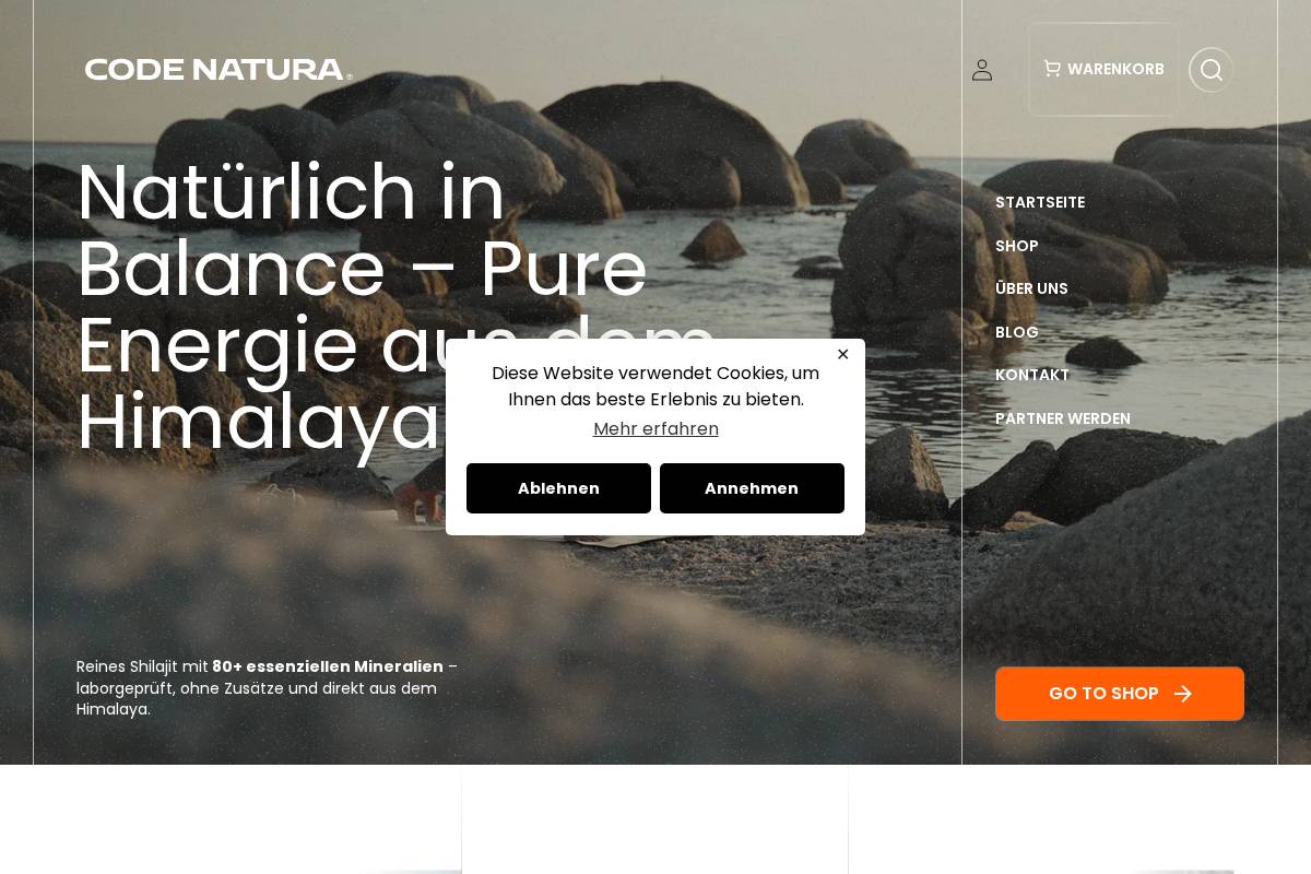codenatura.com homepage screenshot