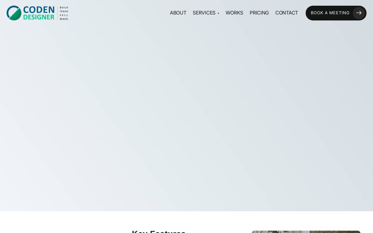 Codendesigner homepage screenshot