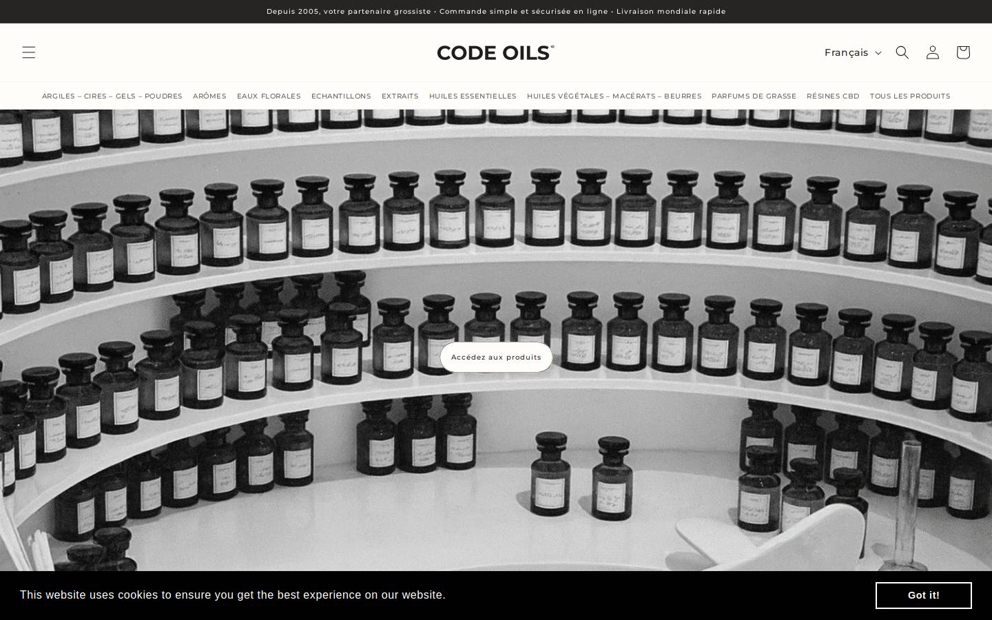 codeoils.com homepage screenshot