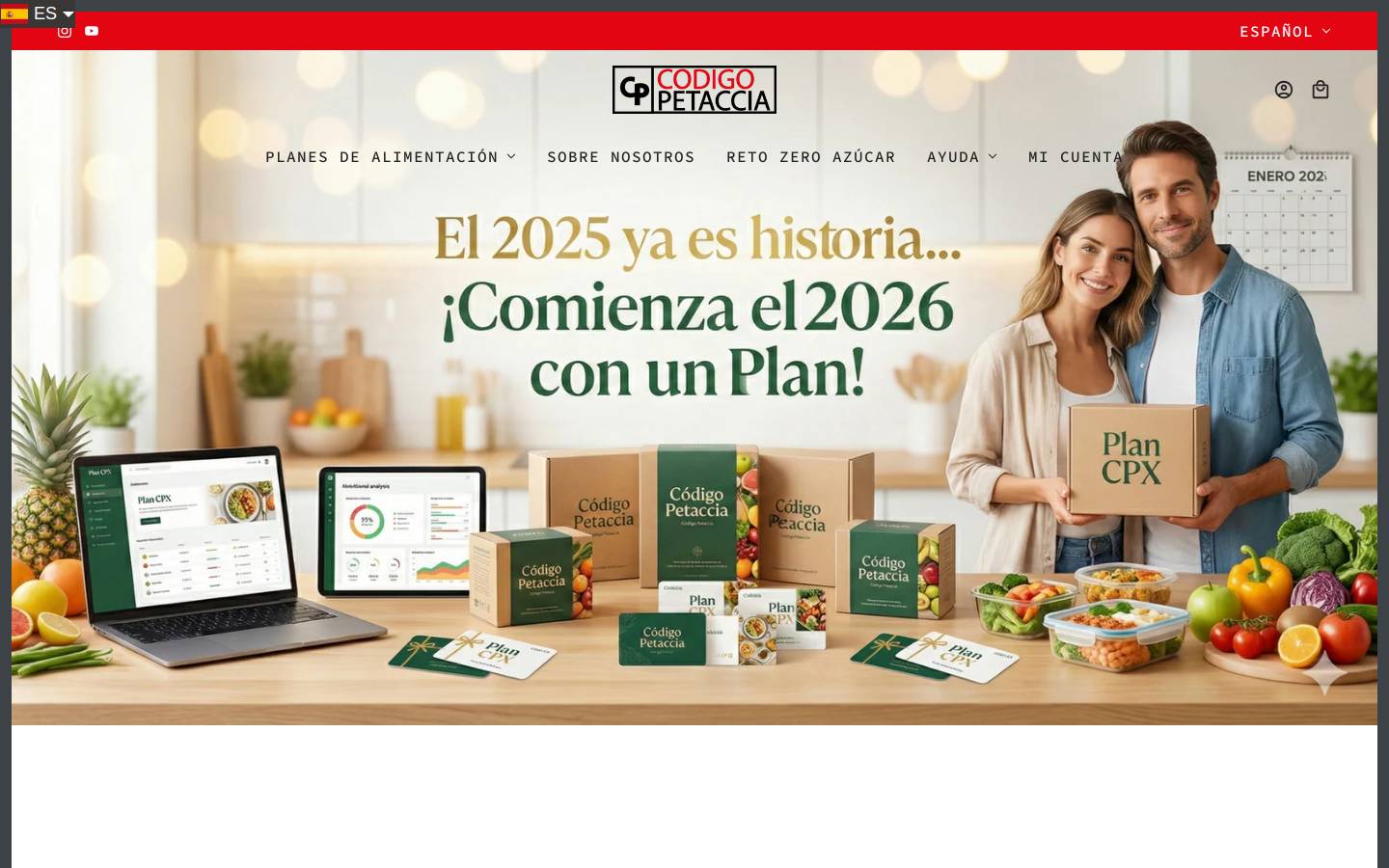 codigopetaccia.com homepage screenshot