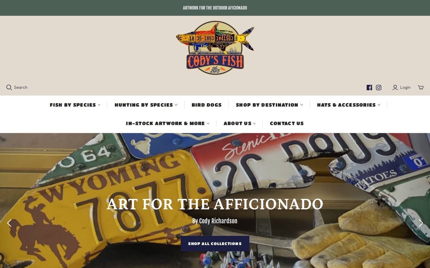 codysfish.com homepage screenshot