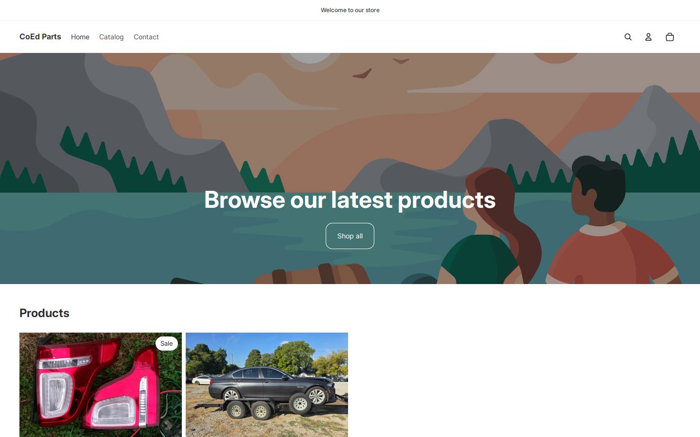 coedparts.com homepage screenshot