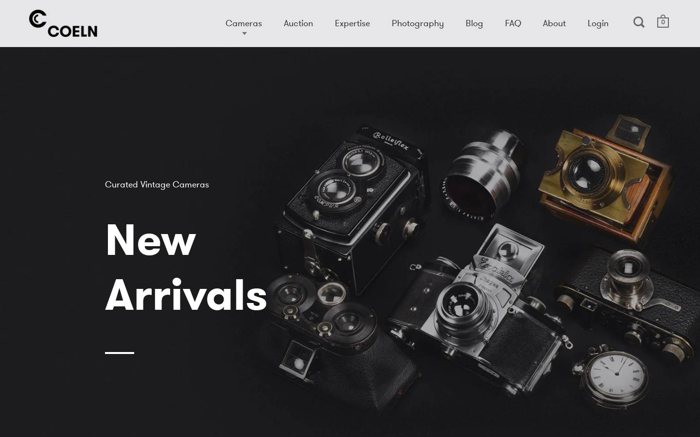 coelncameras.com homepage screenshot