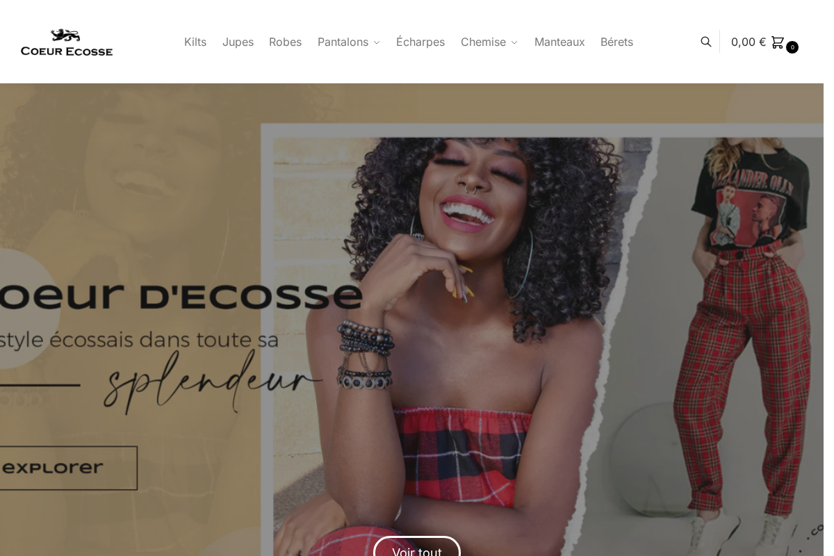 coeur-ecosse.com homepage screenshot