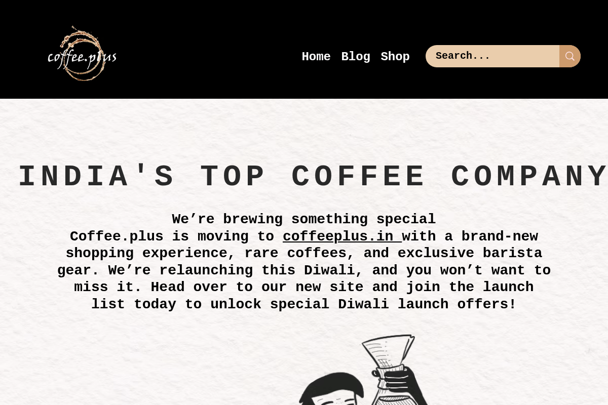 coffee.plus homepage screenshot