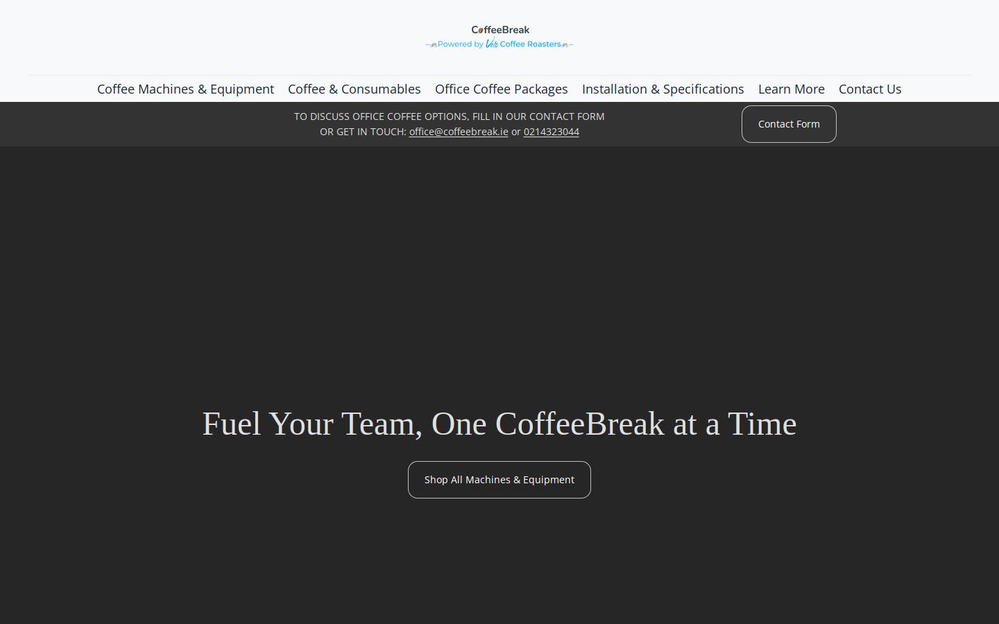 coffeebreak.ie homepage screenshot