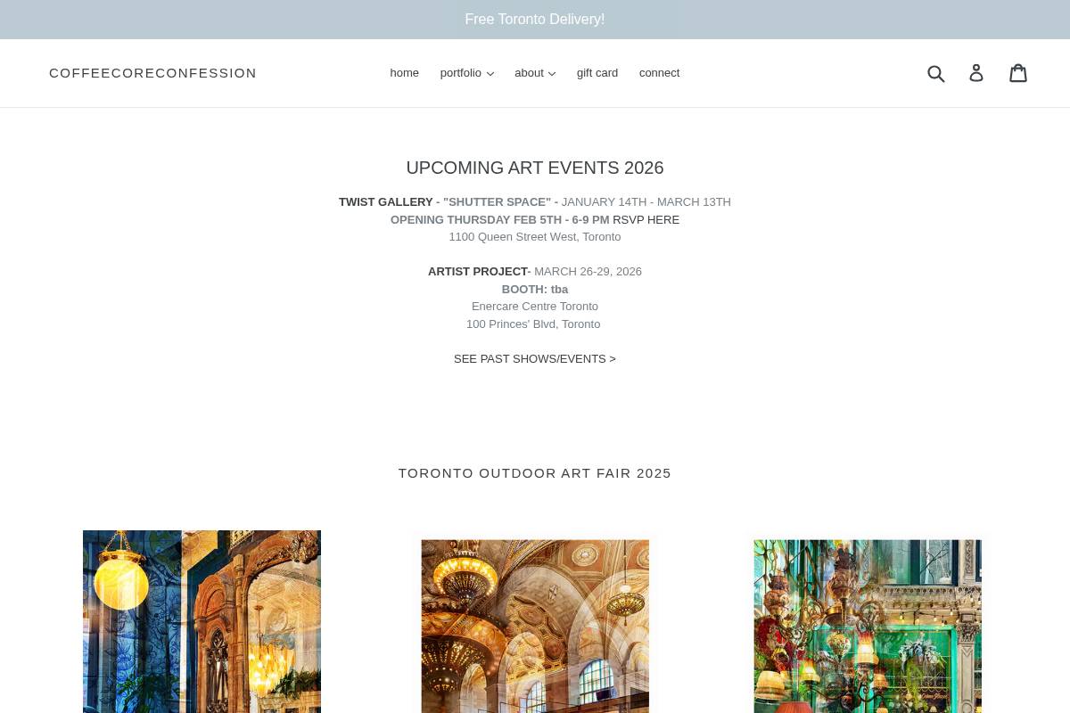 coffeecoreconfession.com homepage screenshot