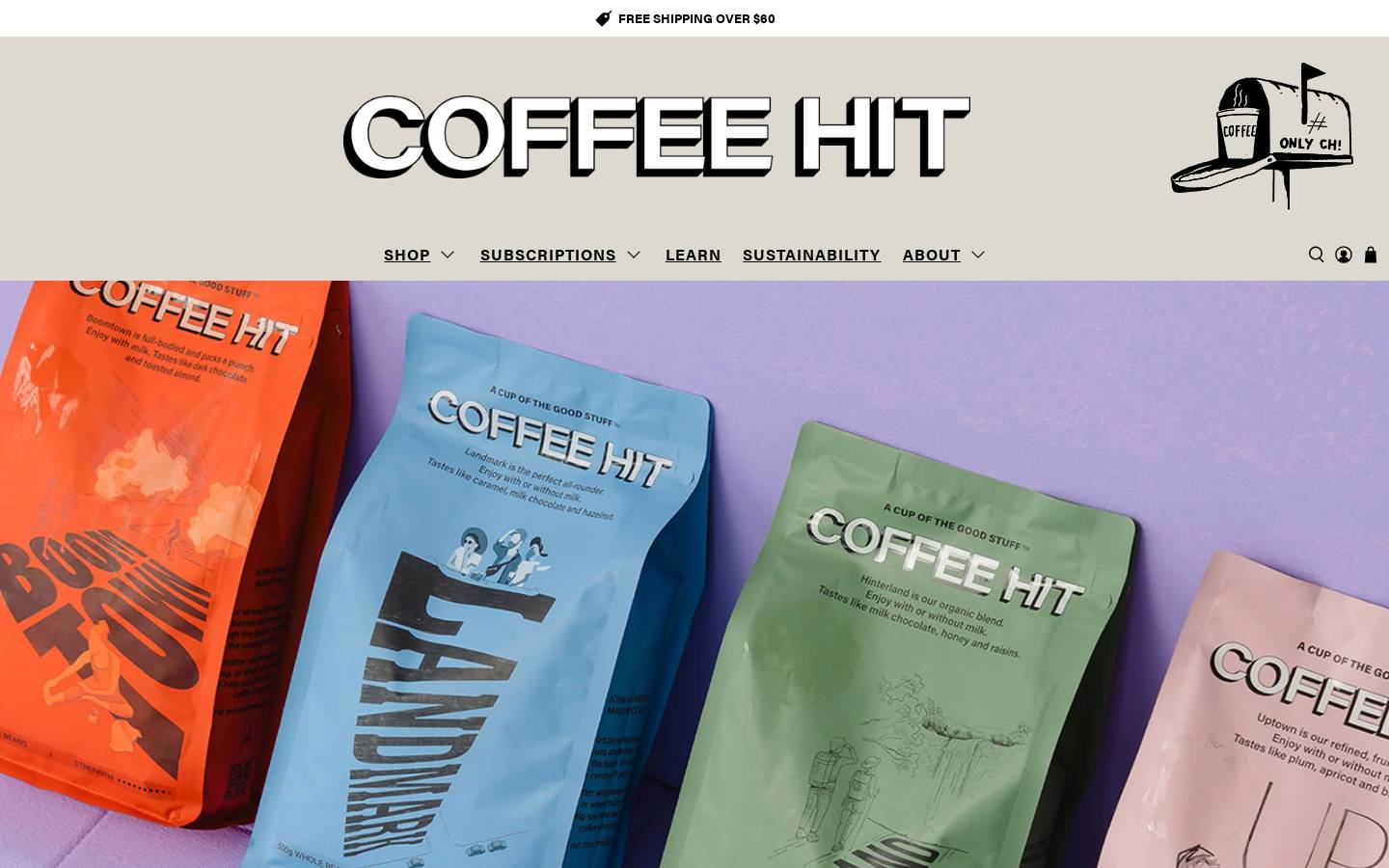Coffeehit homepage screenshot