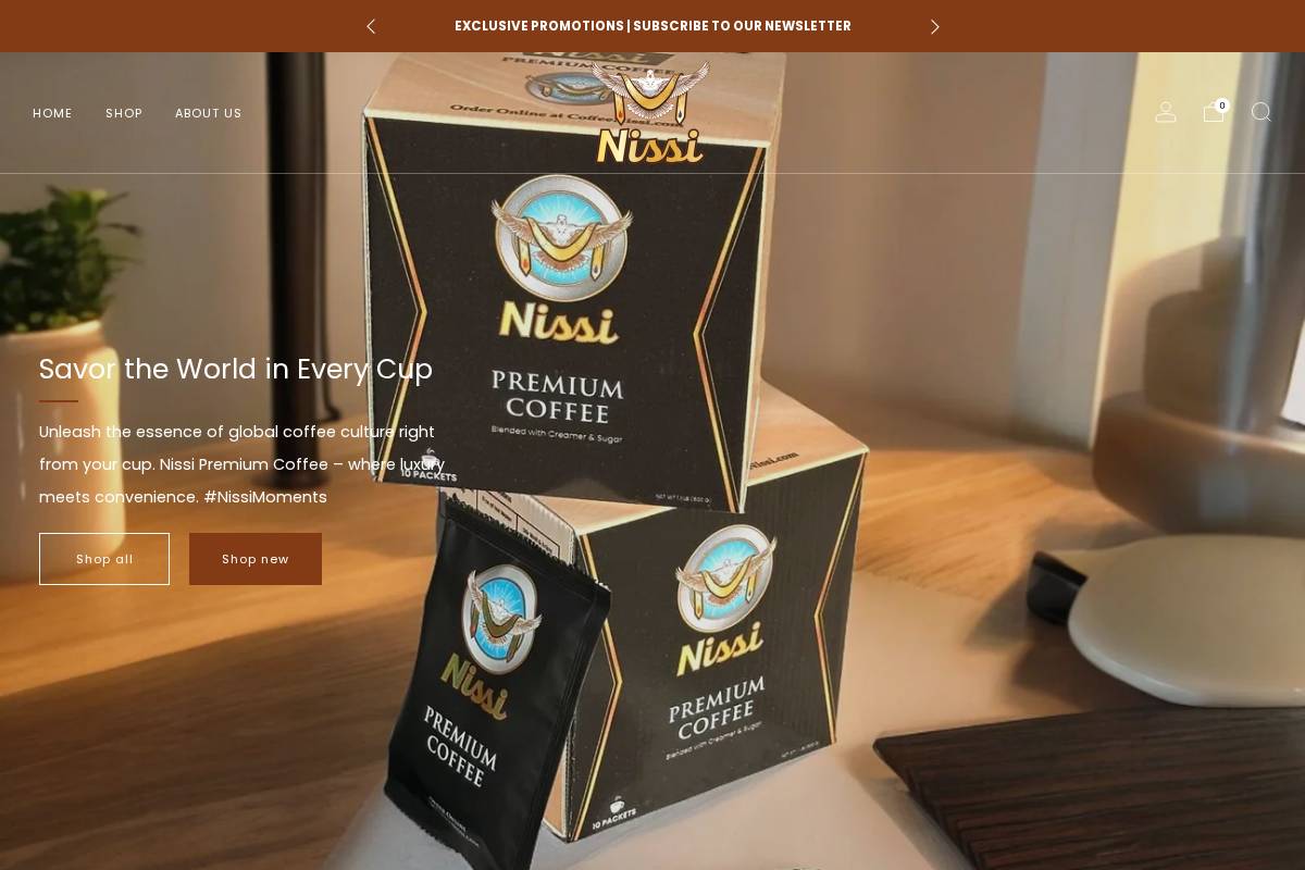 coffeenissi.com homepage screenshot