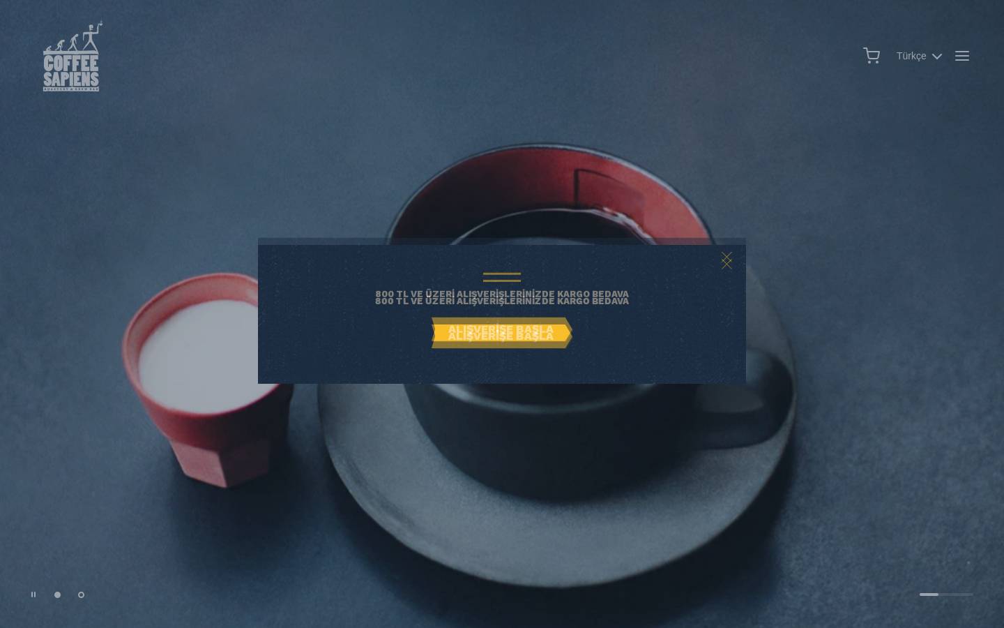 coffeesapiens.com homepage screenshot