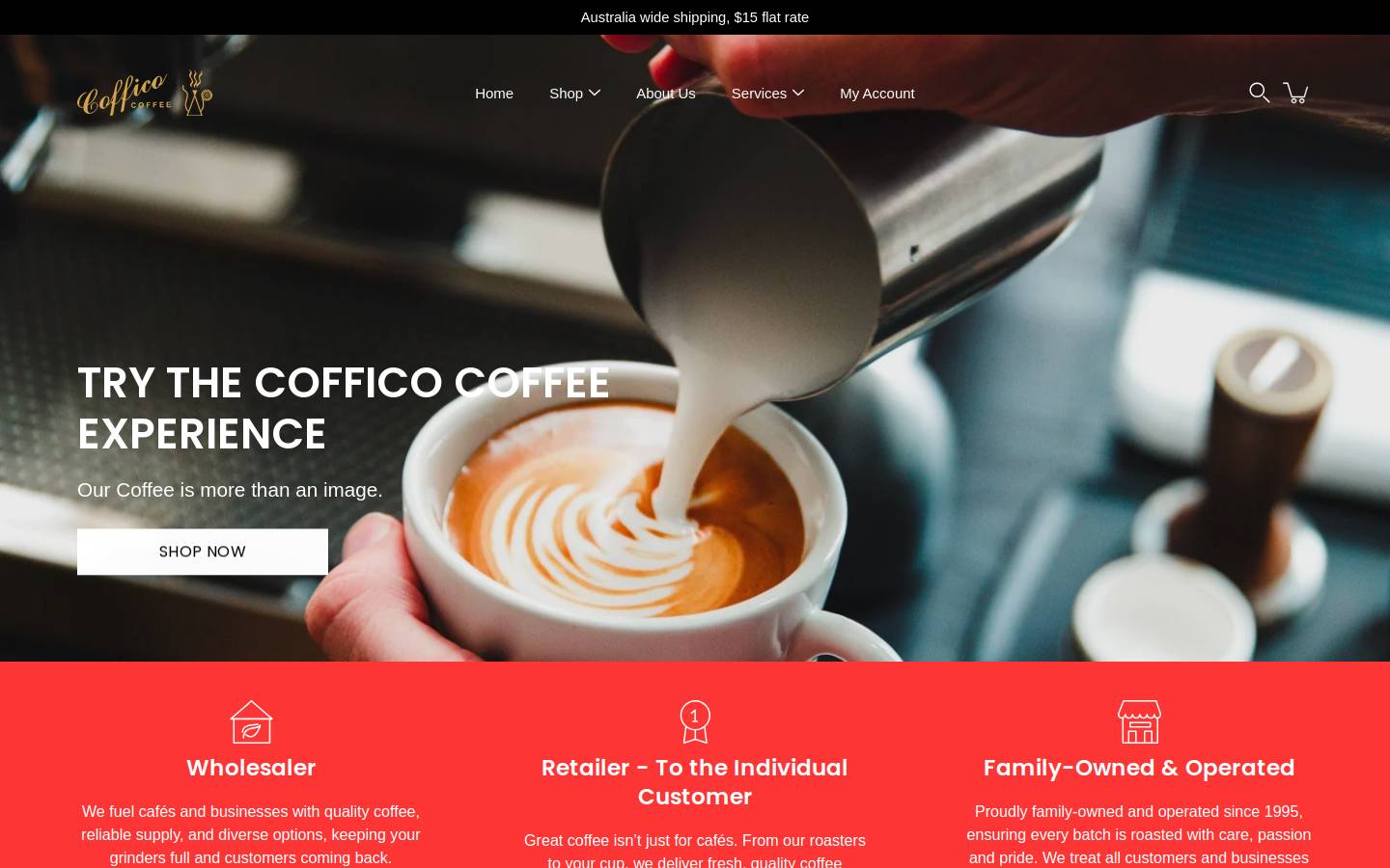 cofficocoffee.com.au homepage screenshot