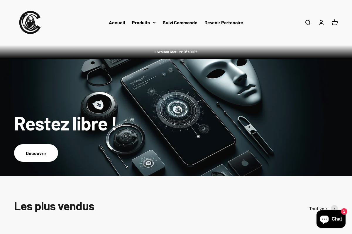 Coffrette homepage screenshot