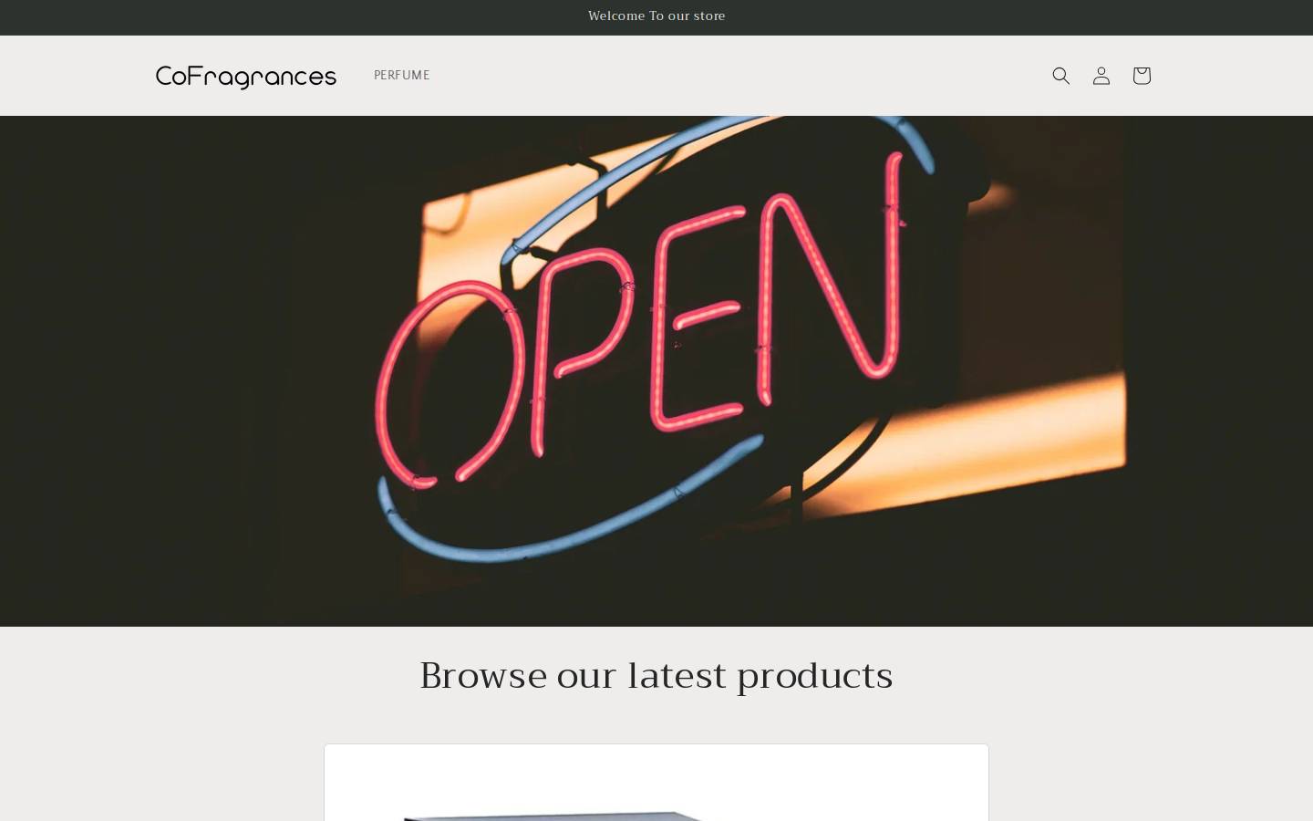 cofragrances.com homepage screenshot