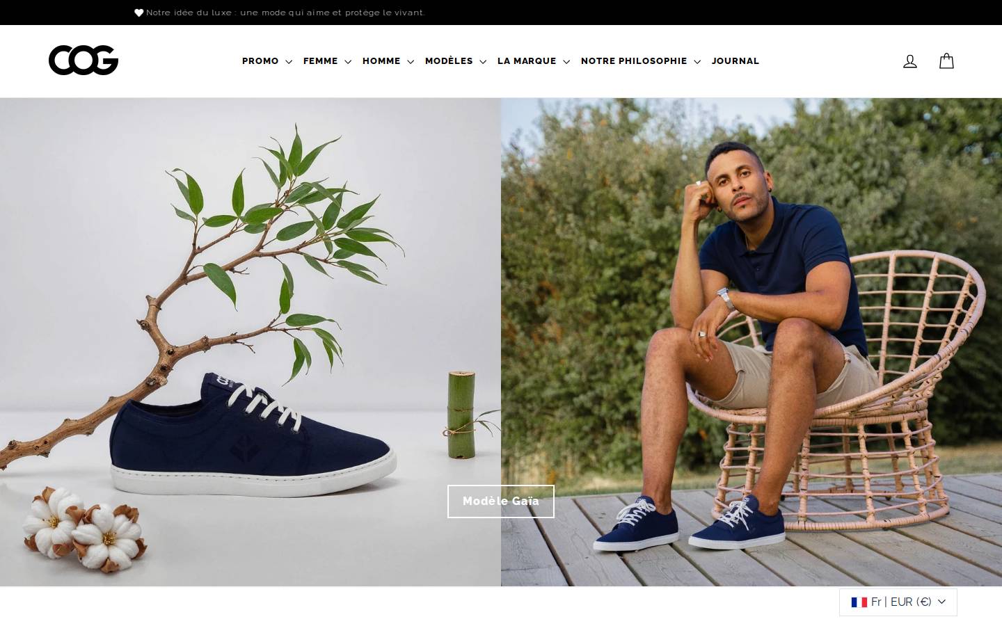 cog-store.com homepage screenshot