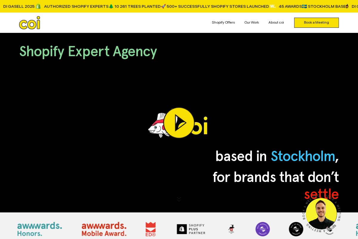 coi-agency.com homepage screenshot