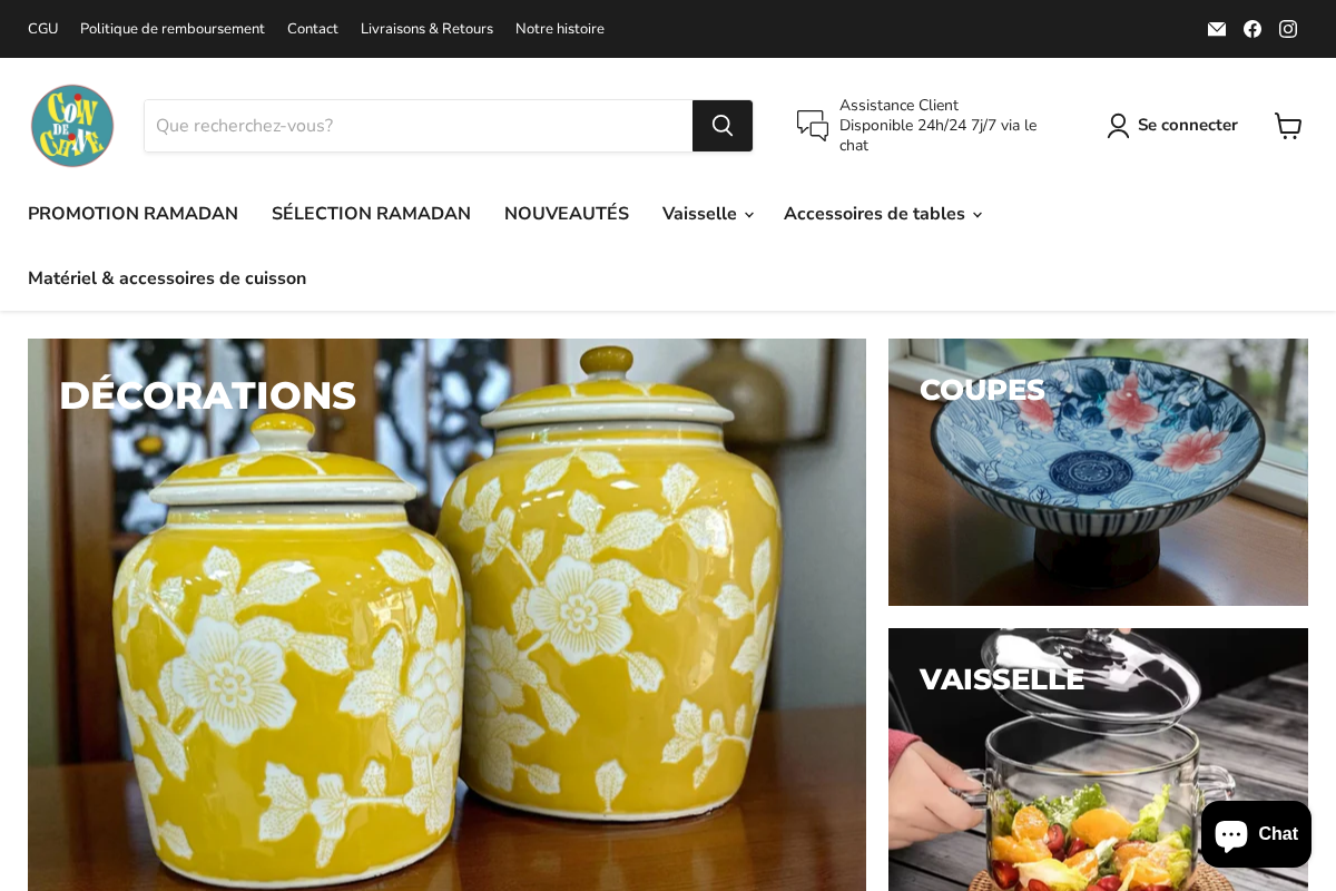 coindechine-maroc.com homepage screenshot