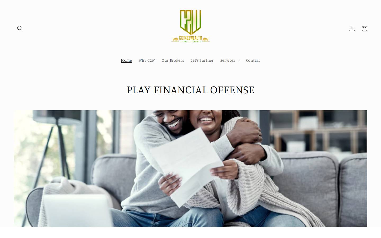 coins2wealth.com homepage screenshot