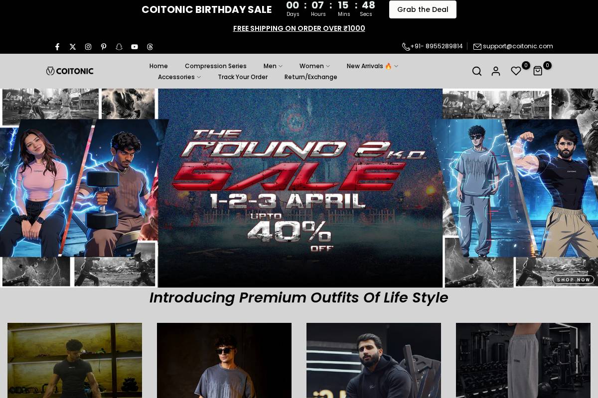 Coitonic homepage screenshot