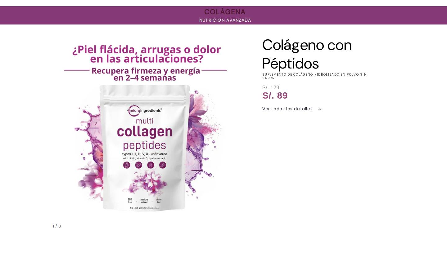 colagenacolombia.com homepage screenshot