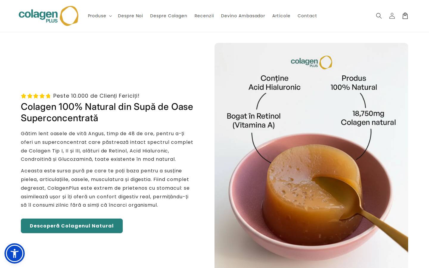 colagenplus.ro homepage screenshot
