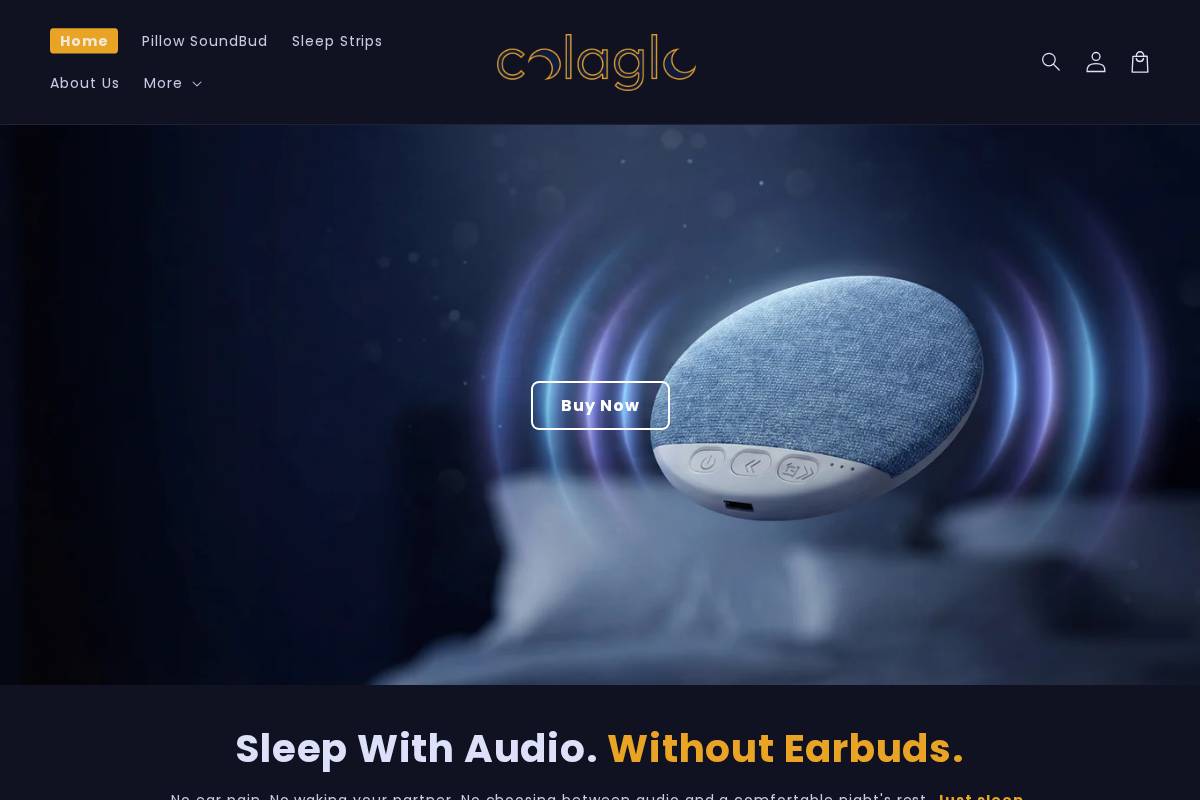 colaglo.com homepage screenshot