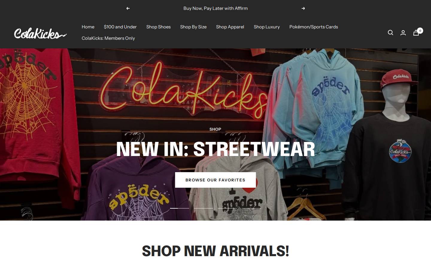 colakicks.com homepage screenshot