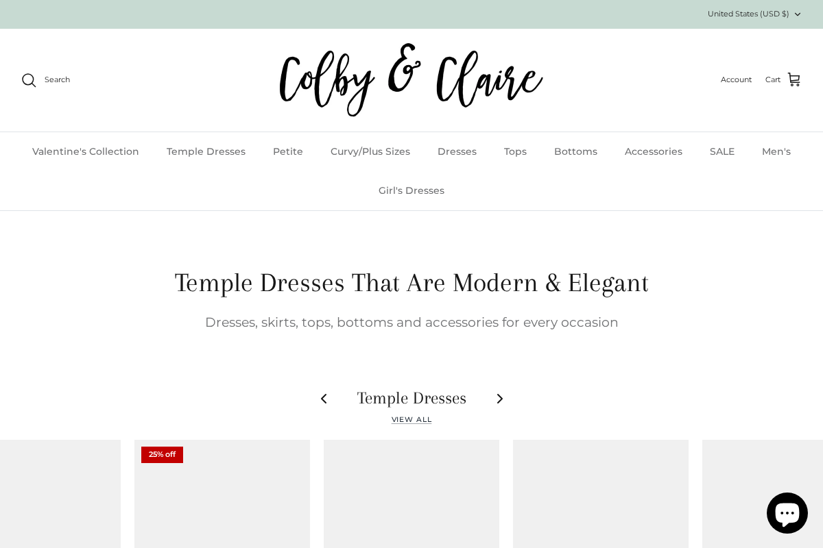 Colby & Claire homepage screenshot