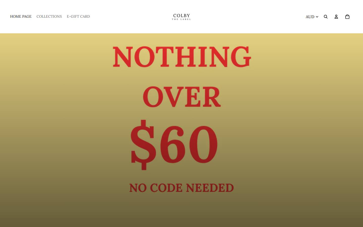 colbythelabel.com.au homepage screenshot