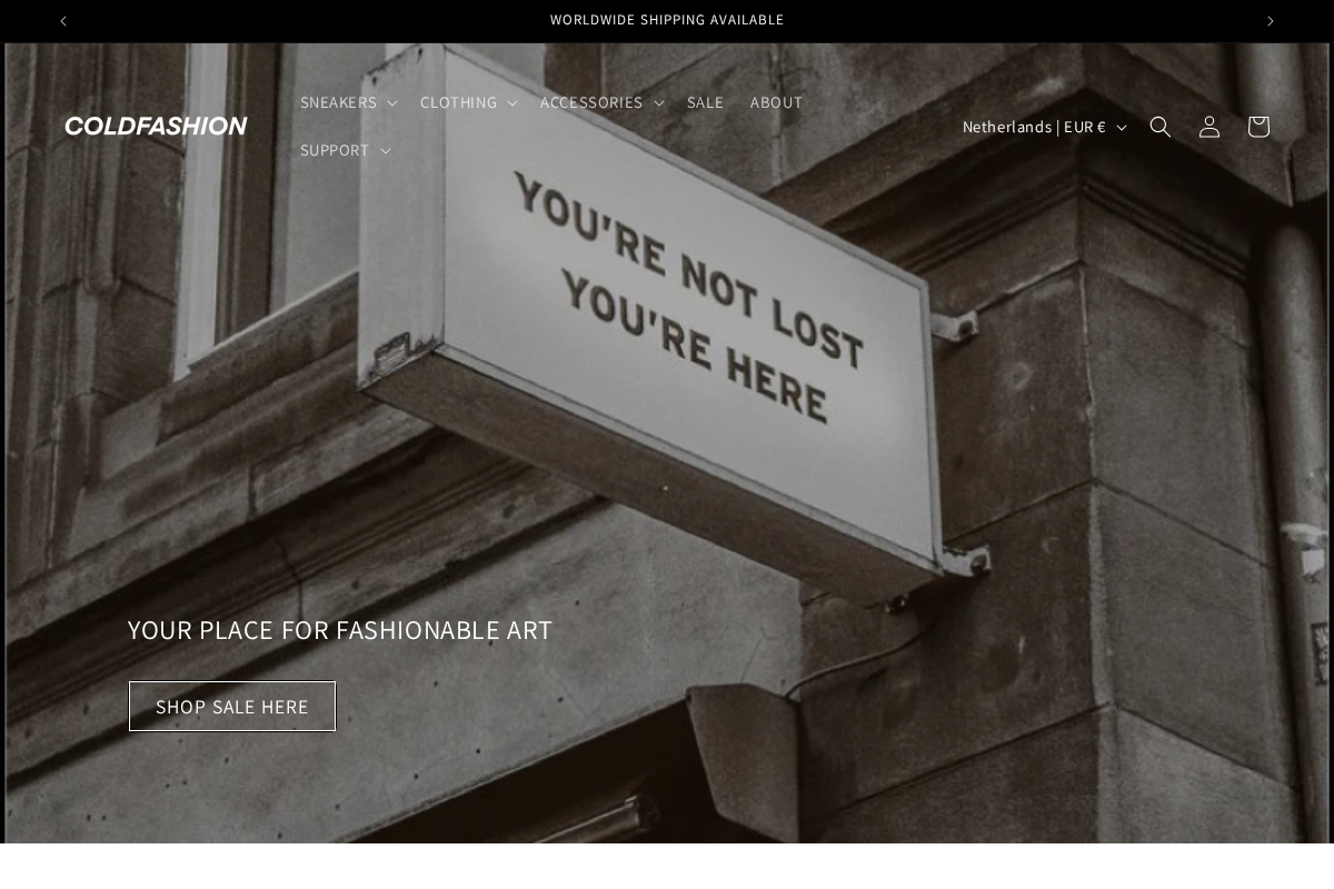 Coldfashionmarket homepage screenshot