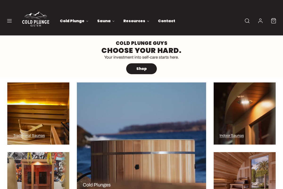 coldplungeguys.com homepage screenshot