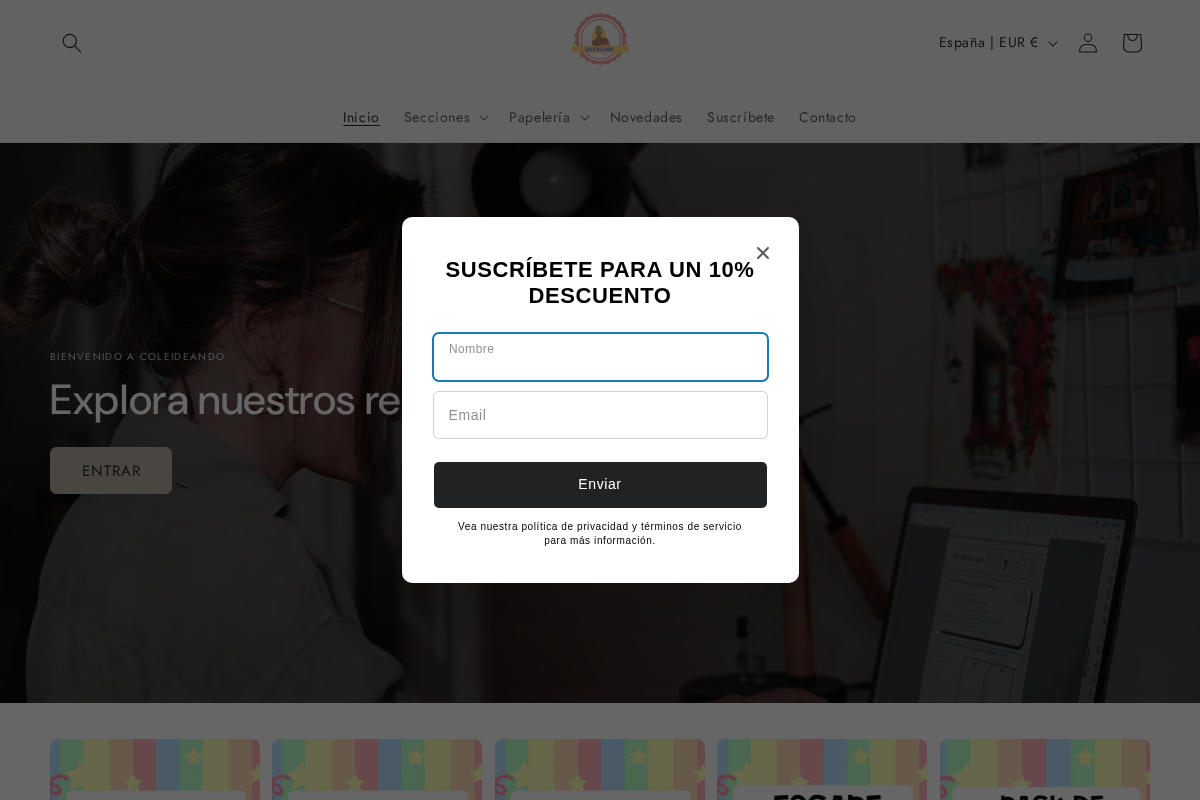 coleideando.com homepage screenshot