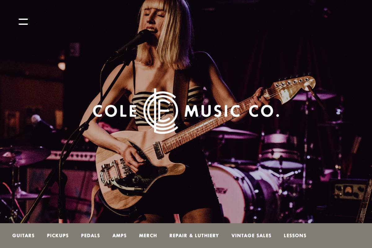 colemusic.co homepage screenshot