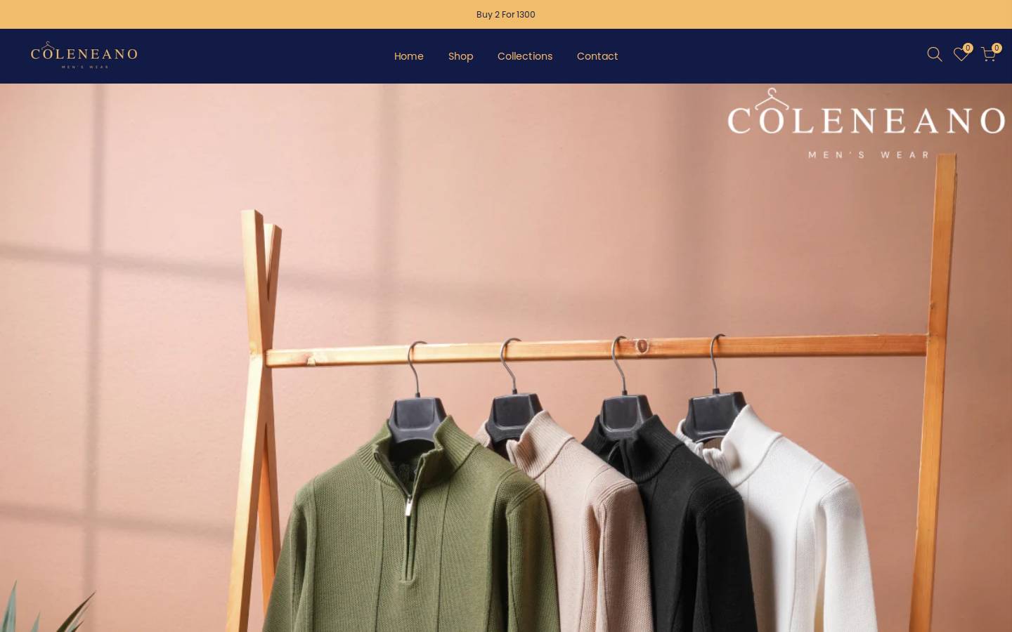 coleneano.net homepage screenshot
