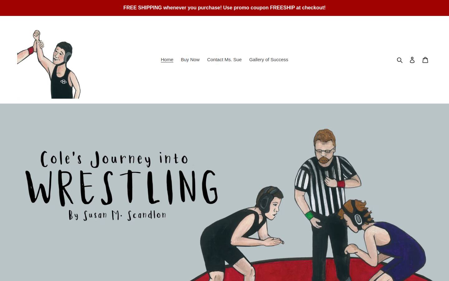colesjourneyintowrestling.com homepage screenshot
