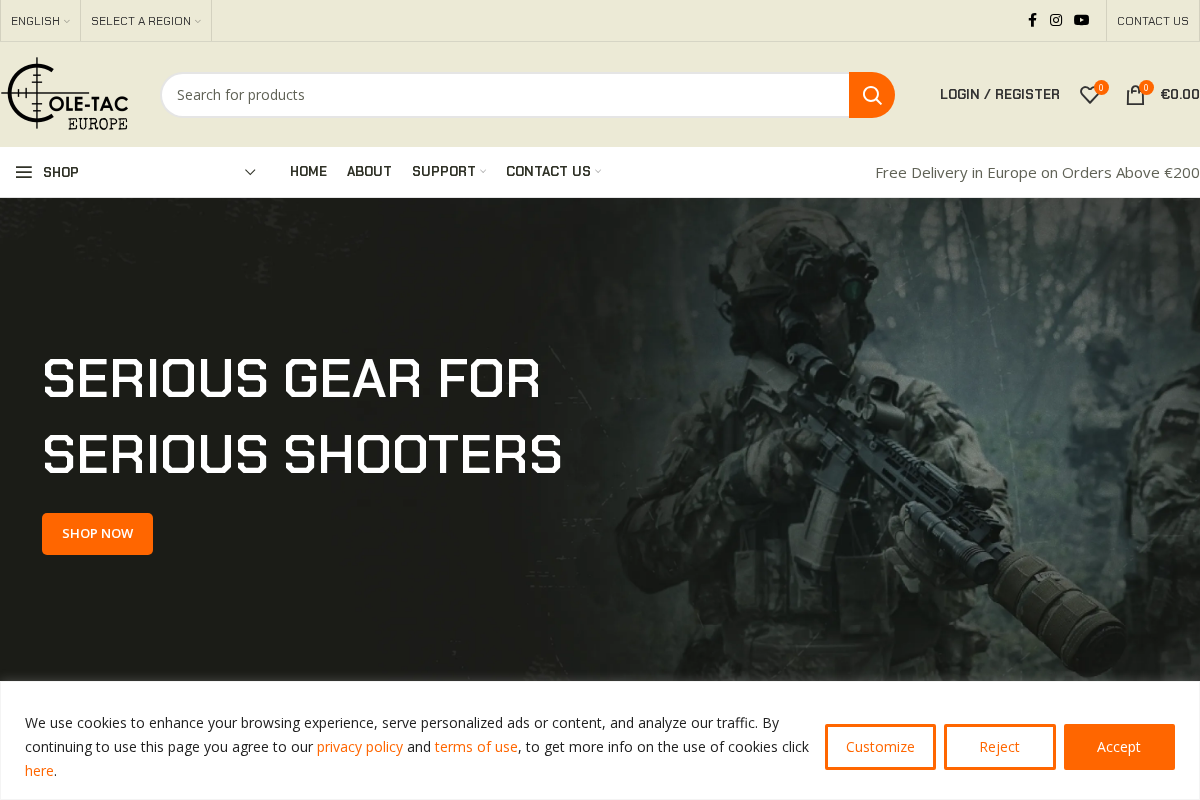 Coletac homepage screenshot